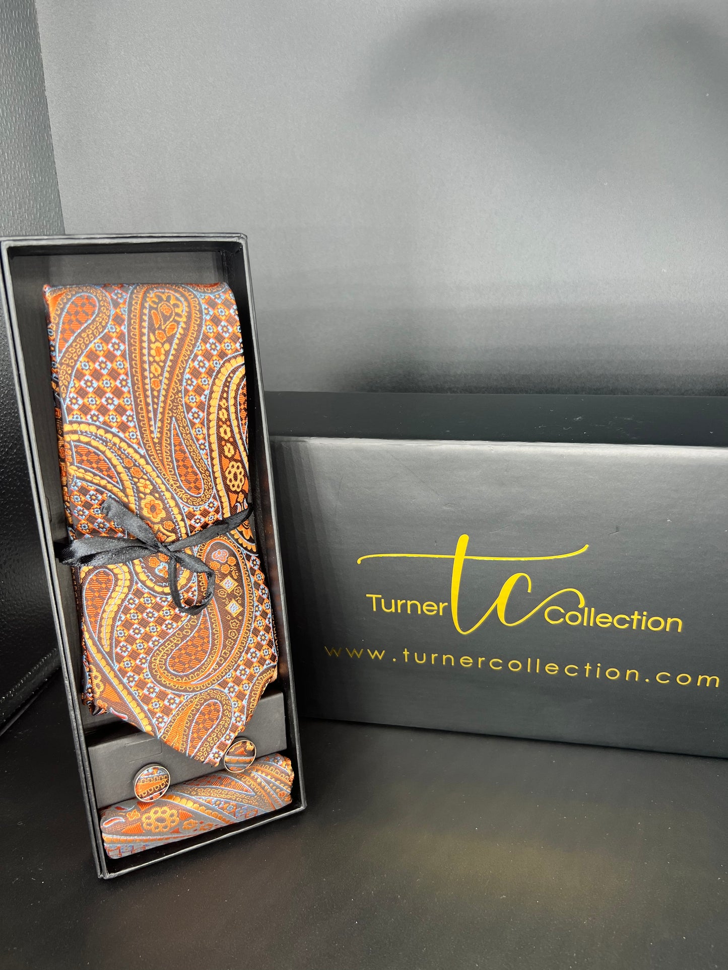 Orange Paisley